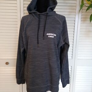 NWOTS AE Active FLEX Thermal Waffle Pullover Hoodie Gray Large American Eagle